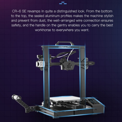 CREALITY CR-6 SE 350W Imprimante 3D bricolage intelligente sans nivellement, taille d'impression: 235 x 235 x 250 mm SC10US894-025