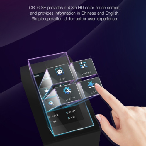 CREALITY CR-6 SE 350W Imprimante 3D bricolage intelligente sans nivellement, taille d'impression: 235 x 235 x 250 mm SC10US894-025