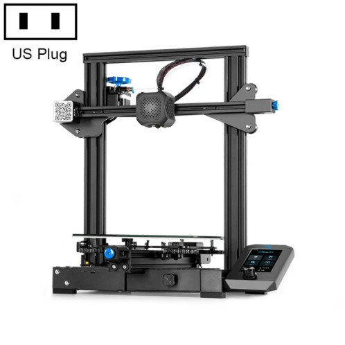 CREALITY Ender-3 V2 Craborundom Glass Platform Imprimante 3D DIY ultra-silencieuse, taille d'impression: 22 x 22 x 25 cm, prise américaine SC14US710-015