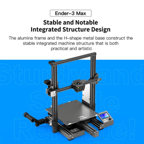 CREALITY Ender-3 Max Smart Sensor Dual Cooling Fans Imprimante 3D DIY, Taille d'impression: 30 x 30 x 34 cm, Prise US SC15UK1031-019