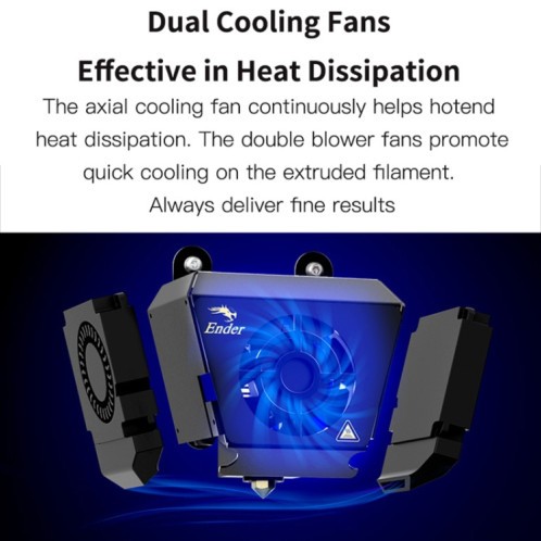 CREALITY Ender-3 Max Smart Sensor Dual Cooling Fans Imprimante 3D DIY, Taille d'impression: 30 x 30 x 34 cm, Prise UE SC15EU1329-019
