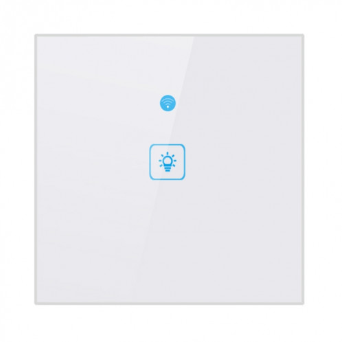 WS-UK-01 Interrupteur mural intelligent avec panneau en verre trempé EWeLink pour APP, écran tactile et 2A, 1 voie, CA 90V-250V, prise anglaise SH30231109-010