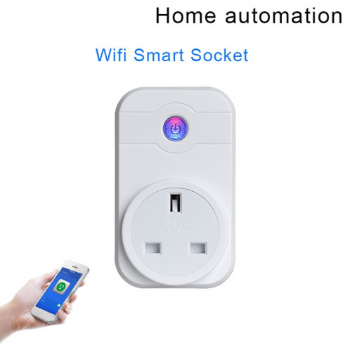 Alexa SWA1 10A Home Automation Sans Fil Smart WiFi Socket, Soutien Smartphone Télécommande et Interrupteur de synchronisation, UK Plug SA235C667-012