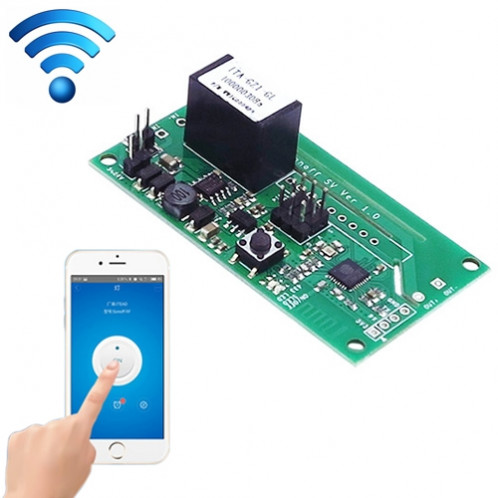 Sonoff SV 10A canal unique WiFi sans fil à distance de synchronisation Smart Switch Module de relais Fonctionne avec Alexa et Google Home, soutien iOS et Android, DC 5V-24V SH65061510-06