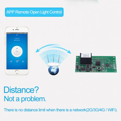 Sonoff SV 10A canal unique WiFi sans fil à distance de synchronisation Smart Switch Module de relais Fonctionne avec Alexa et Google Home, soutien iOS et Android, DC 5V-24V SH65061510-06