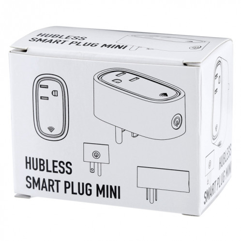 JH-G09U 15A 2.4GHz Contrôle WiFi Hubless Smart Home Prise de courant Fonctionne avec Alexa et Google Home, AC 100-240 V, US Plug (Blanc) SJ787W1054-011