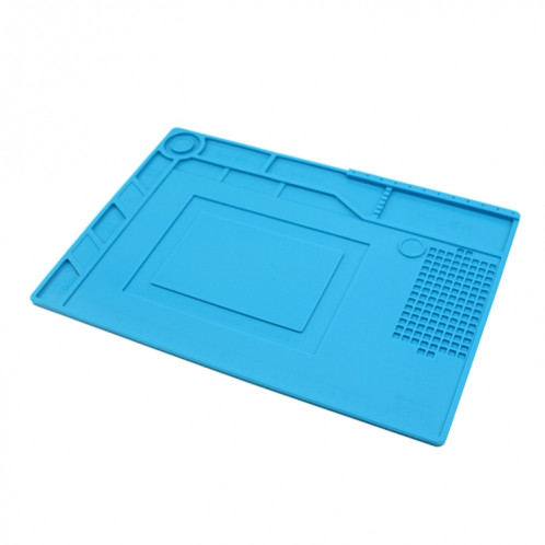 Plate-forme de maintenance JIAFA S-150 Tapis isolant en silicone résistant à la chaleur avec vis (bleu) SJ215L819-08