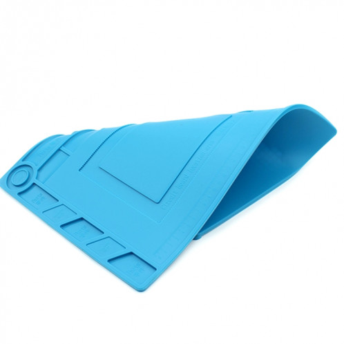 Plate-forme de maintenance JIAFA S-150 Tapis isolant en silicone résistant à la chaleur avec vis (bleu) SJ215L819-08