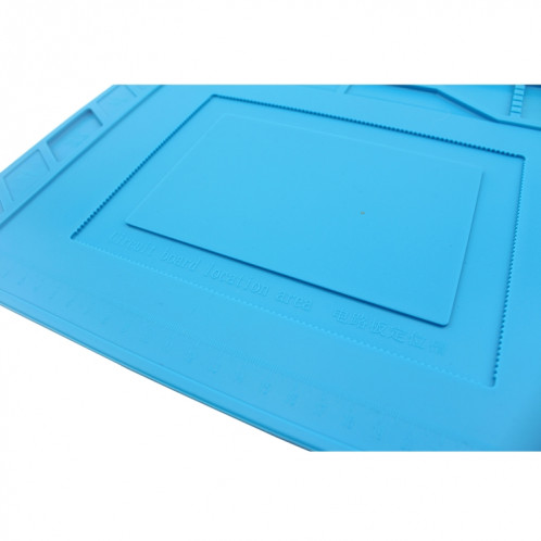 Plate-forme de maintenance JIAFA S-150 Tapis isolant en silicone résistant à la chaleur avec vis (bleu) SJ215L819-08