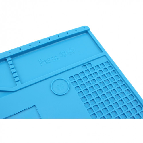 Plate-forme de maintenance JIAFA S-150 Tapis isolant en silicone résistant à la chaleur avec vis (bleu) SJ215L819-08