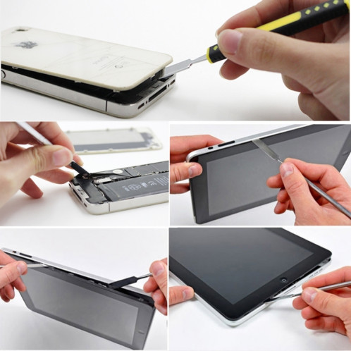 Outil professionnel de réparation de tiges de démontage de métal de téléphone portable / comprimé de PC, longueur: 17.5cm (argent) SP254S55-06