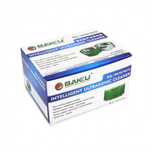 BAKU BK-9030 30 W 0.8L LCD Affichage Nettoyeur à ultrasons, AC 220V, UE Plug (Blanc) SB90AW139-05