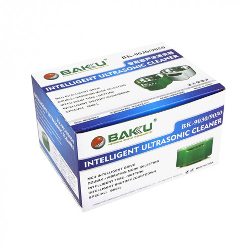 BAKU BK-9050 30W / 50W Réglable 0.6L LCD Affichage Nettoyeur à ultrasons, AC 110V (Blanc) SB391W1634-07