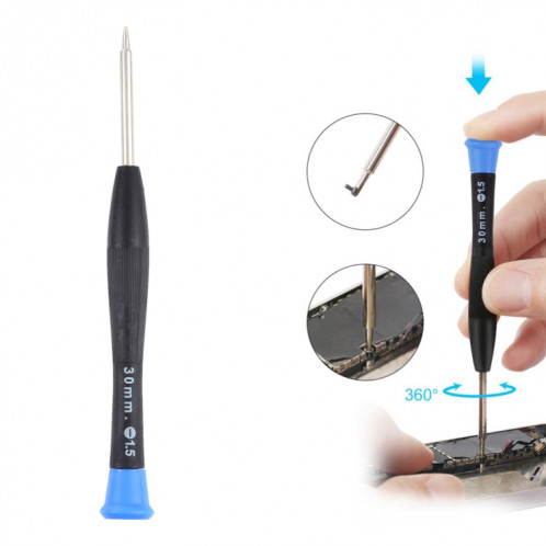 JF-614 1.5 métal + plastique outil de réparation de téléphone portable mot tournevis SJ3230132-06