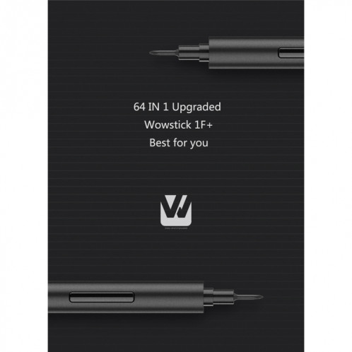 Wowstick 1fs 7 en 1 4x28mm aluminium ensemble de tournevis électrique avec lumière LED pour précision / vis générales SW3231858-010