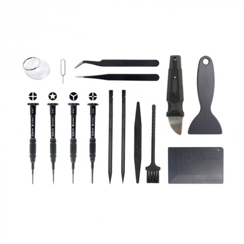 JF-8135 Métal + Plastique iPhone Dédié Disassemble Kit d'outils de réparation SJ3247891-06