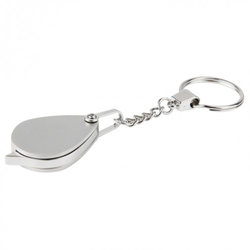 Loupe pliante portable bijoux en métal antique loupe loupe oeil lentille en verre porte-clés SH33381813-06