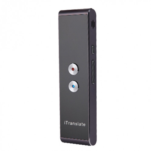 T8 poche Pocket Smart Traducteur de voix Traducteur de parole en temps réel avec Dual Mic, soutien 33 langues (Noir) SH087B720-011