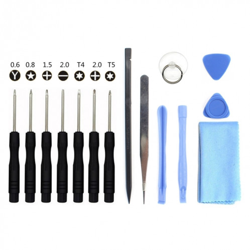 JIAFA JF-8106 15 en 1 ensemble d'outils de réparation pour téléphones intelligents SJ65601955-06