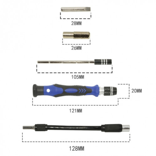 B54bit 54 en 1 jeu de tournevis multifonction professionnel SB79111104-06