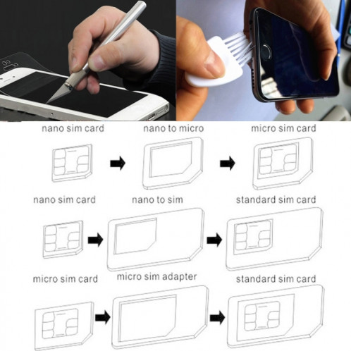 Trousse d'outils ouverte 60 en 1 de réparation de tournevis professionnel avec l'ensemble d'adaptateur de carte SIM pour les téléphones mobiles ST8706347-016