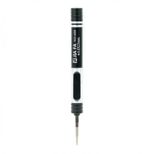 JIAFA JF-608-02 Pentalobe 0.8 tournevis pour iPhone vis de port de charge (noir) SJ8874386-05