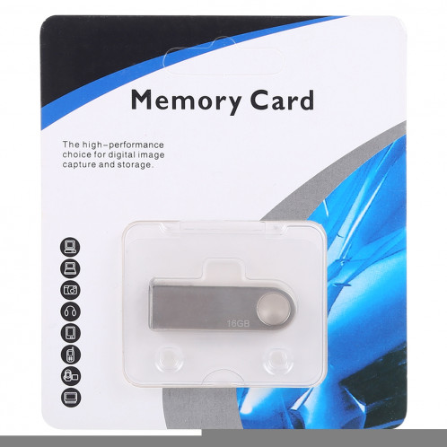 Disque Flash USB 2.0 en métal de 16 Go SH604C1972-09