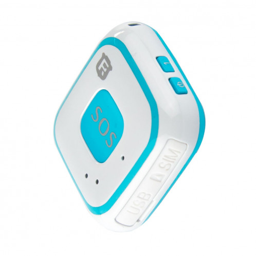 REACHFAR V28 Collier Style GSM Mini LBS WiFi AGPS Tracker SOS Communicateur (Bleu) SR001L771-014