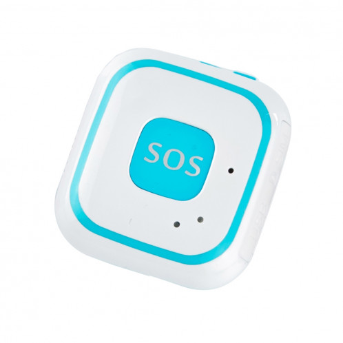 V28 Collier Style GSM Mini LBS WiFi AGPS Tracker SOS Communicateur (Bleu) SV002L483-015
