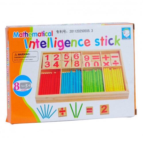 Intelligence Kids Sticks en bois à chiffres en bois SH0008444-04