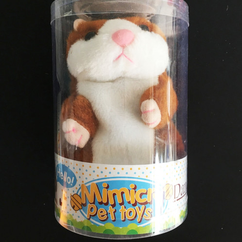 3 PCS jouets éducatifs Hamster de dessin animé mignon deviennent enregistrement sonore vole enfants cadeau d'anniversaire, livraison de couleur aléatoire, taille: 15 * 8 * 8 cm SH20771016-07