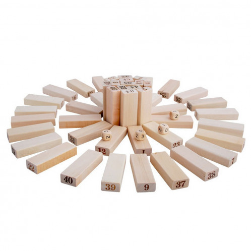 48 PCS Blocs de construction en bois SH70131197-05