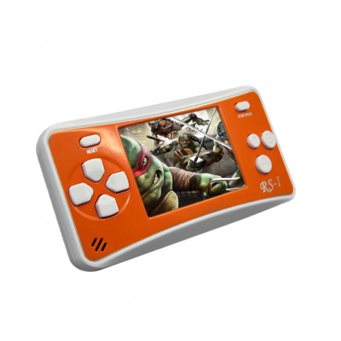Console de jeu portative rétro RS-1, écran à cristaux liquides True Color 2,5 pouces 8 pouces, intégré dans 152 types de jeux (orange) SH695E108-010