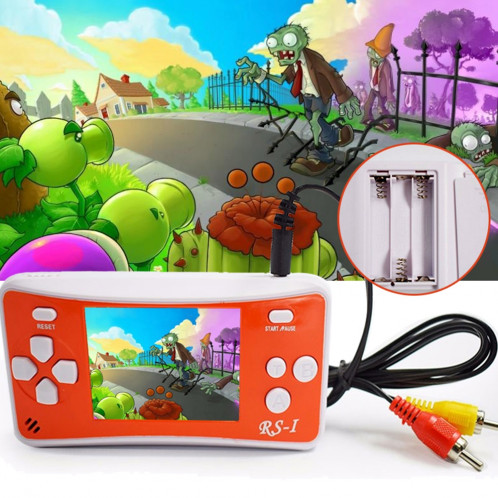 Console de jeu portative rétro RS-1, écran à cristaux liquides True Color 2,5 pouces 8 pouces, intégré dans 152 types de jeux (orange) SH695E108-010