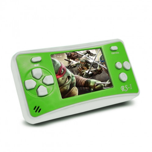 Console de jeu portative rétro RS-1, écran à cristaux liquides True Color 2,5 pouces 8 pouces, intégré, 152 types de jeux (vert) SH695G1903-010