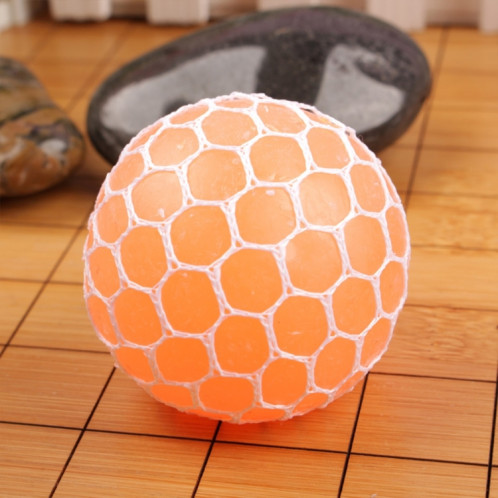 6cm Anti-Stress Visage Reliever Grape Ball Extrusion Humeur Squeeze Relief Sain Drôle Tricky Vent Jouet (Orange) SH981E1698-04
