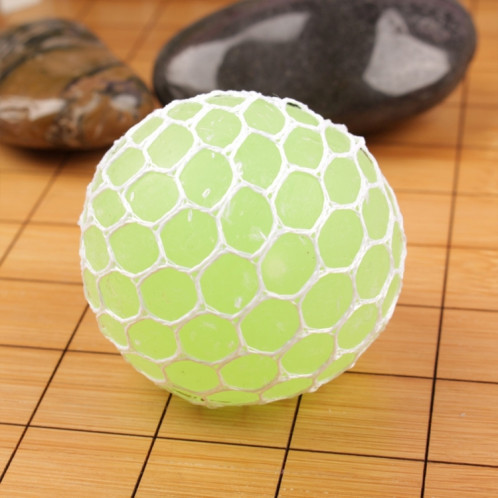 6cm Anti-Stress Visage Reliever Grape Ball Extrusion Humeur Squeeze Relief Sain Drôle Tricky Vent Jouet (Vert) SH981G1661-04