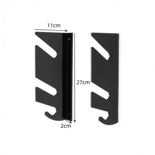 YX018 1 paire de supports muraux pour skateboard à quatre roues SH33171126-05
