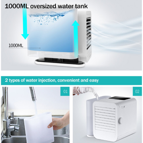 Réfrigération 3 en 1 + Humidification + Purification Air Cooler Ventilateur de bureau Version ordinaire SH18091739-09