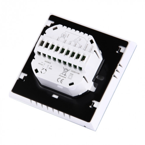 Thermostat d'ambiance programmable à 2 tubes avec écran LCD pour ventilateur, prise en charge Wifi (blanc) SH002W447-07