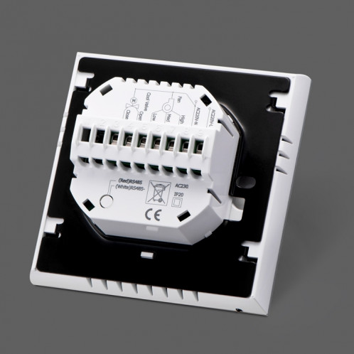 Thermostat d'ambiance programmable à 2 tubes avec écran LCD pour ventilateur, prise en charge Wifi (noir) SH0002430-07