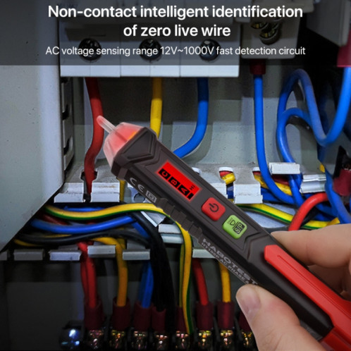 HABOTEST HT100P indicateur de Rotation triphasé sans Contact AC LCD affichage détecteur stylo testeur SH019118-06