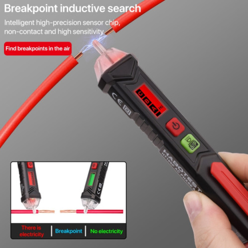 HABOTEST HT100P indicateur de Rotation triphasé sans Contact AC LCD affichage détecteur stylo testeur SH019118-06
