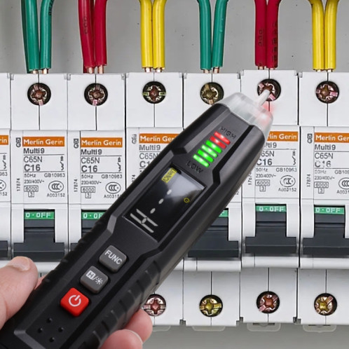 HABOTEST HT122 multimètre numérique multifonction à séquence de phases stylo de Test d'électricité intelligent SH0192975-08