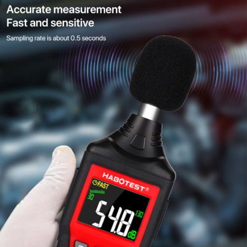 HABOTEST HT622B Sonomètre numérique domestique de haute précision SH0193106-08