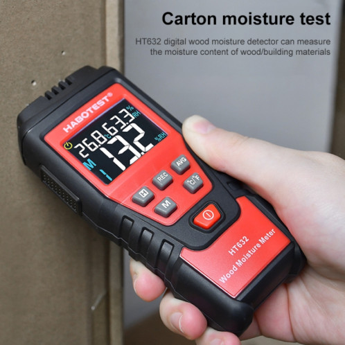 HABOTEST HT632 détecteur d'humidité du bois à affichage numérique multifonctionnel Portable SH01941113-07