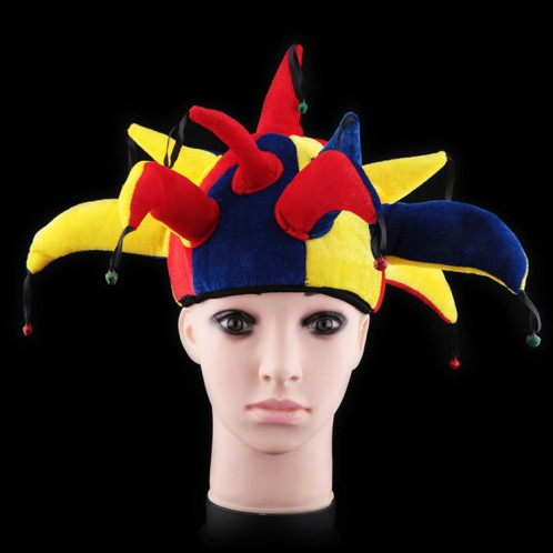 Chapeau de clown drôle d'accessoires multicolores pour Halloween SH02511660-04