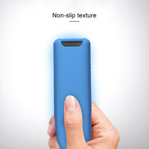 Couverture de télécommande en silicone lavable à texture antidérapante pour télécommande Samsung Smart TV (bleu foncé) SH339D52-010