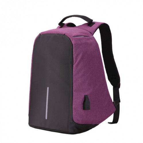 Multi-Function Grande Capacité Voyage Anti-vol Sécurité Casual Sac À Dos Sac D'ordinateur Portable Avec Interface De Charge USB Externe Pour Hommes / Femmes, Taille: 42 x 29 x 14 cm (Violet) SH359P987-016