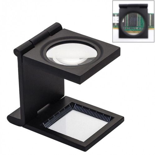 Mini bureau style loupe à grossissement 10x loupe antique en métal (noir) SH375B1409-06